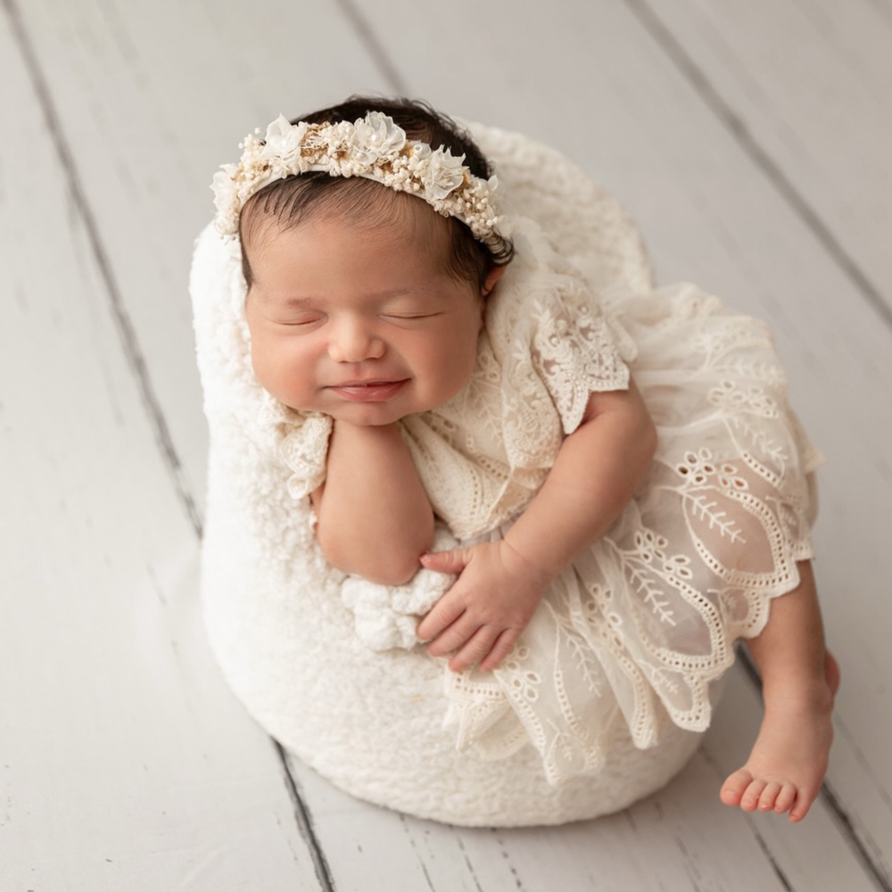 Baby Clothing Embroidery - ชุดรอมเปอร์ปักลายสำหรับถ่ายภาพเด็กแรกเกิดในสตูดิโอระดับมืออาชีพ เสื้อผ้าสำหรับถ่ายภาพเด็กทารก ชุดเดรสเจ้าหญิงสำหรับเด็กผู้หญิง
