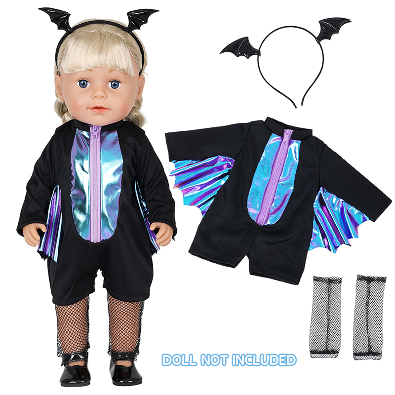 Baby Clothing Set - ชุดเสื้อผ้าตุ๊กตาสำหรับตุ๊กตาเด็กขนาด 16-18 นิ้ว ชุดฮาโลวีน ของขวัญ ตุ๊กตาเด็กเกิดใหม่