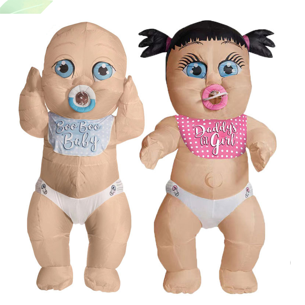 Baby Clothing Set - ชายหญิงเด็กยักษ์ Inflatable เสื้อผ้าผู้ใหญ่คอสเพลย์ Mascot เครื่องแต่งกายฮาโลวีนเพศเปิดเผย Party