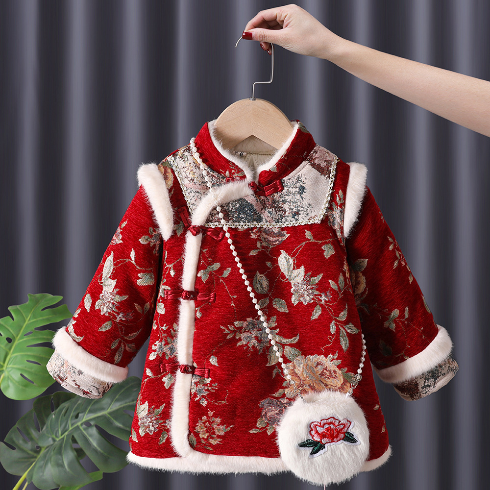 Baby Clothing Embroidery - ฤดูหนาวเด็กทารก Hanfu เด็กเจ้าหญิง Tang Cheongsam Qipao