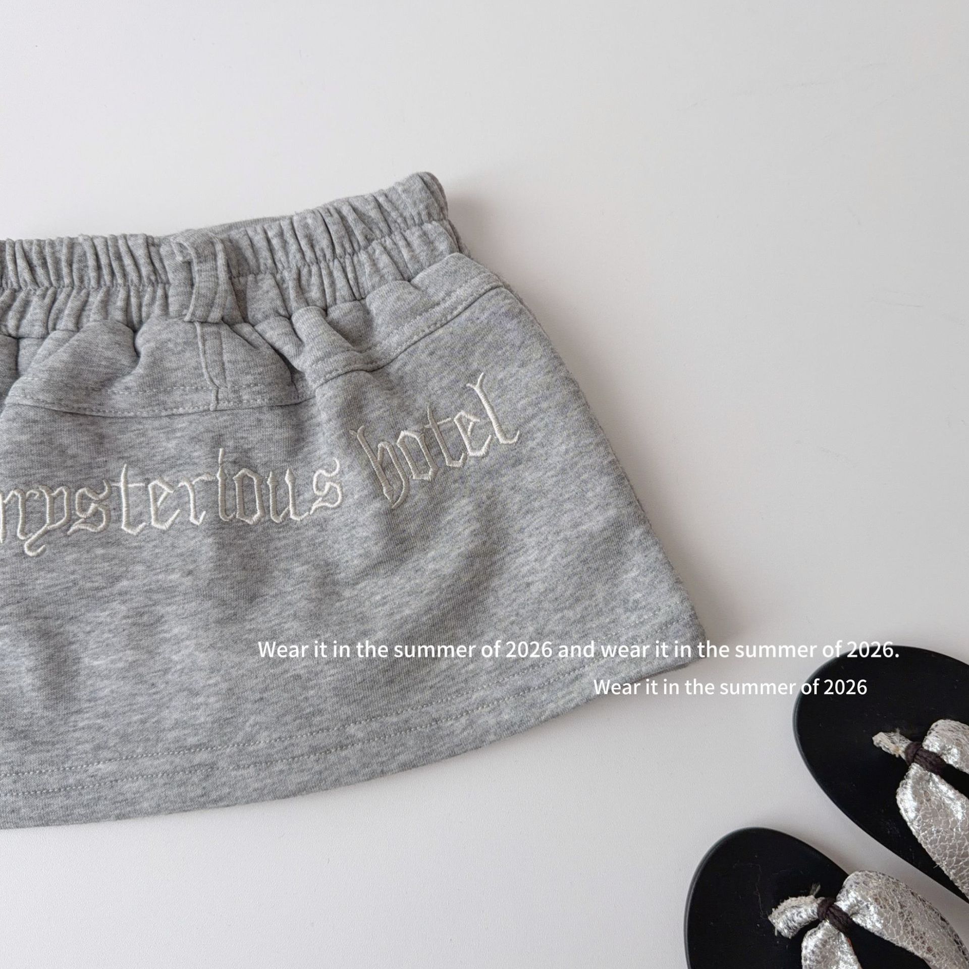 Baby Clothing Embroidery - กระโปรงเด็กผู้หญิง 2026 ฤดูใบไม้ผลิและฤดูร้อน เสื้อผ้าเด็กใหม่ สไตล์เกาหลี เด็กผู้หญิง