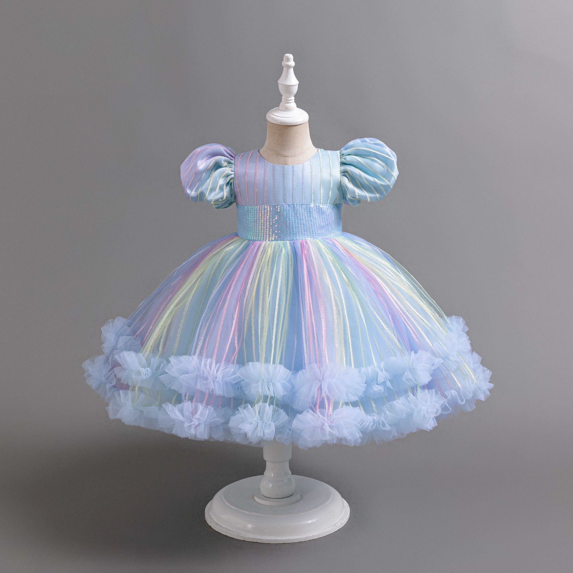 Baby Clothing Girls - เด็กใหม่ชุดบอลชุดเด็กชุดเจ้าหญิงสําหรับเด็กผู้หญิงสีสัน Tulle เสื้อผ้า 1-6 ปี