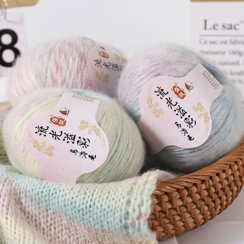 Baby Clothing Yarn - ไหมพรมถักมือเนื้อนุ่มสำหรับเด็ก ไหมพรมขนสัตว์เทียมสำหรับหมวก ผ้าพันคอ เสื้อโค้ท เสื้อสเวตเตอร์ ผ้าคลุมไหล่
