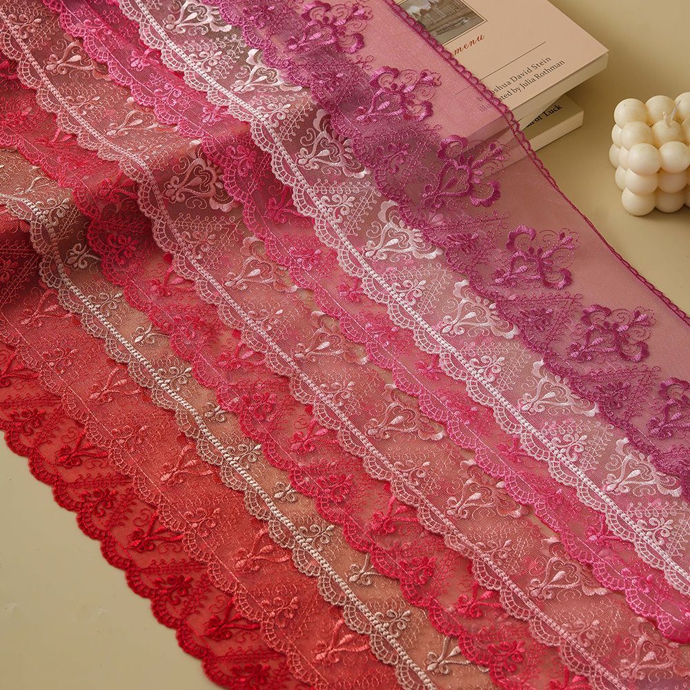 ลูกไม้ตาข่ายปักลายสีขนาด 11 ซม - Baby Clothing Embroidery บทวิจารณ์และราคา