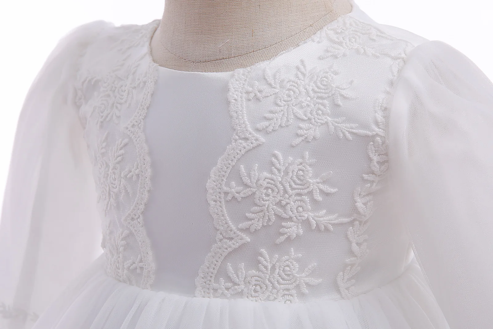 ชุดเดรสเด็กผู้หญิงสีขาวปักลายส - Baby Clothing Yarn บทวิจารณ์และราคา