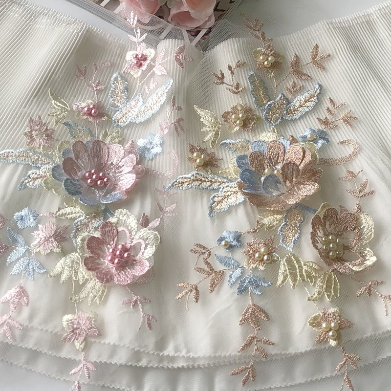 1 ชิ้นลูกไม้ Patch ตาข่ายสุทธิ - Baby Clothing Embroidery บทวิจารณ์และราคา