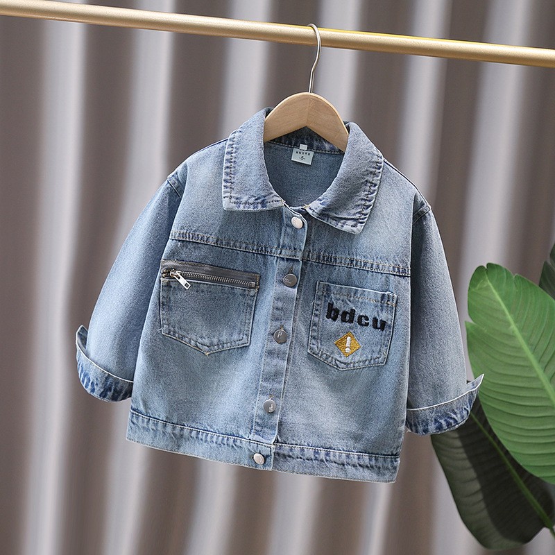 สไตล์น่ารักเด็กทารก DENIM แจ็ค - Baby Clothing Set บทวิจารณ์และราคา